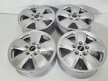 Load image into Gallery viewer, 4x Alufelge 15 Zoll 5.5" 5x112 46ET Glanz Silber 6855101 Mini Rim Wheel FEL6463992510ih