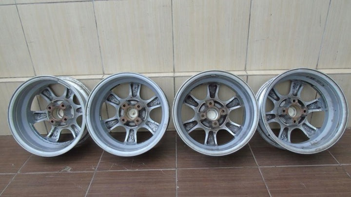 4x Alufelge 15 Zoll 6.0" 4x108 26ET Rim Wheel FEL4135644533um