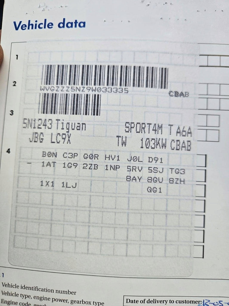 Motor VW Tiguan CBAB 2.0 TDI 140PS 103kW Diesel Engine Unkomplett