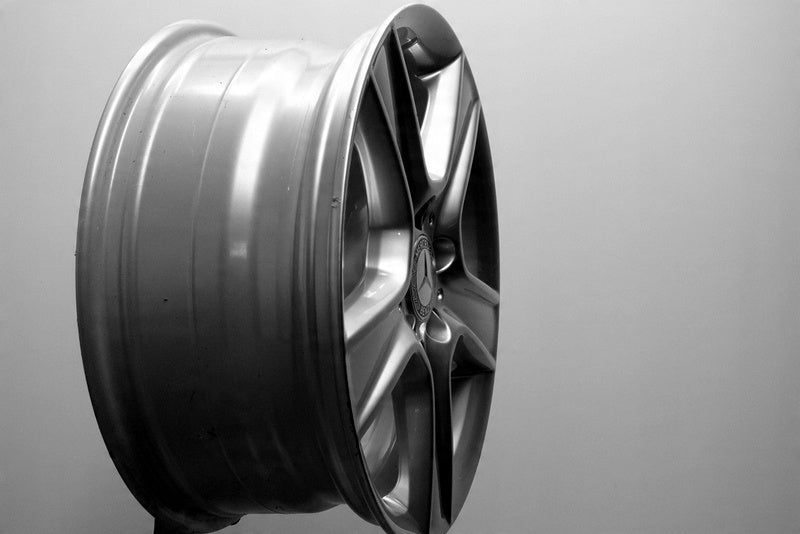 1x Alufelge 17 Zoll 7.5" 5x112 47ET Glanz Silber A2044012702 Mercedes-Benz