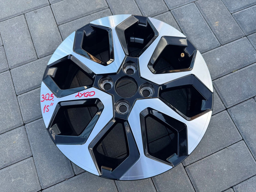 1x Alufelge 15 Zoll 42611-0H050 Toyota Aygo Rim Wheel FEL1546028724wq
