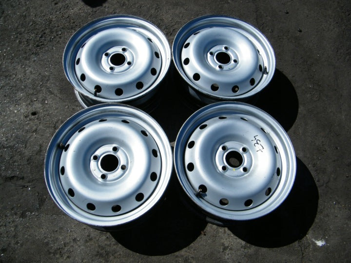 4x Alufelge 15 Zoll 6.0" 4x100 50ET Schwarz Dacia Sandero I Z Logan Rim Wheel FEL3914423100kk