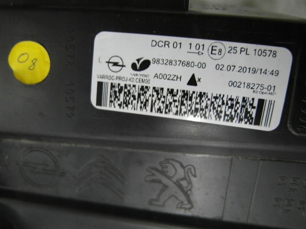 Frontscheinwerfer Opel Zafira 9832836480-00 Xenon Ein Stück (Rechts oder Links)