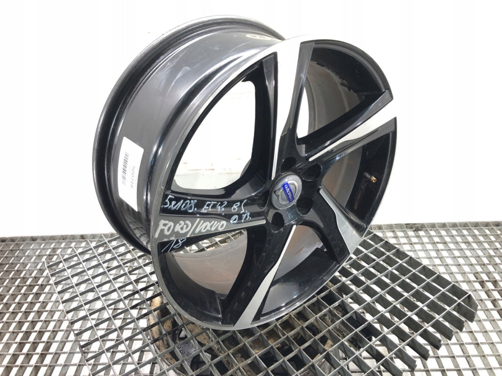 1x Alufelge 18 Zoll 8.0" 4x108 43ET Glanz Schwarz LORK500718 Volvo Rim Wheel