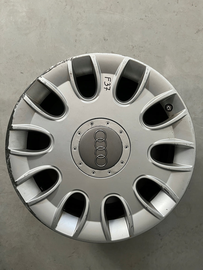 1x Alufelge 17 Zoll 8.0" 5x112 43ET Glanz Silber Audi Rim Wheel