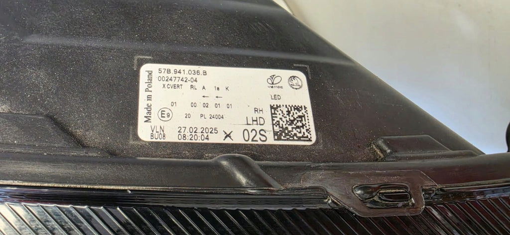 Frontscheinwerfer Skoda Karoq 57B941036B LED Rechts Scheinwerfer Headlight SCH7078014526um