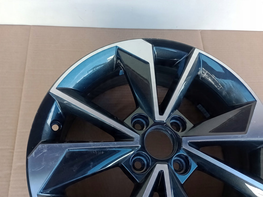 1x Alufelge 16 Zoll 6.0" 4x100 43ET Glanz Silber 1ST601025 Skoda Citigo