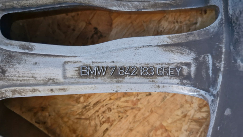 1x Alufelge 20 Zoll 10.0" 5x120 40ET Glanz Grau 7842183 BMW Mg Rim Wheel FEL3249639602ad