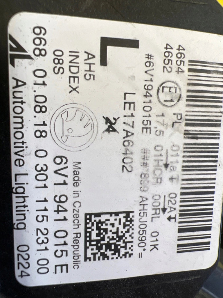 Frontscheinwerfer Skoda Fabia III 6V1941015E LED Links Scheinwerfer Headlight