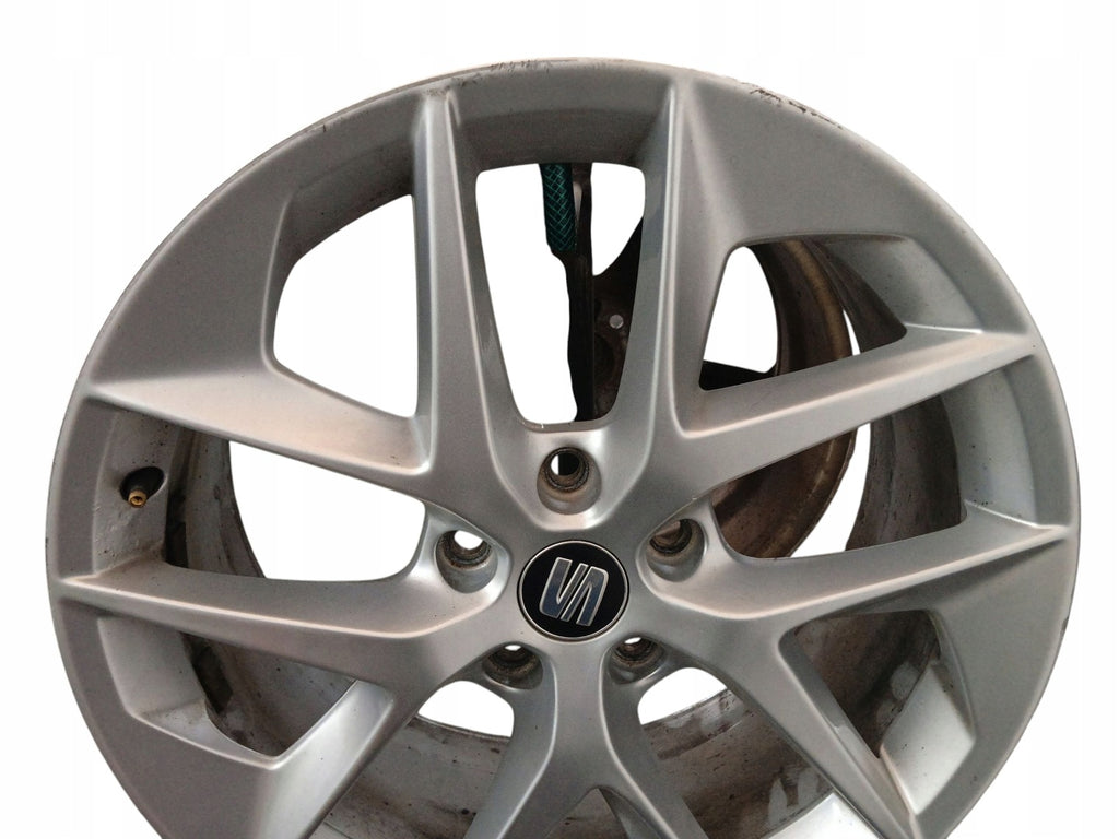 1x Alufelge 18 Zoll 7.5" 5x112 51ET Glanz Schwarz 5F0601025F Seat Leon Rim Wheel FEL6304675766qu