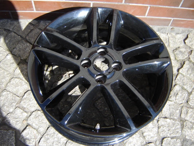 1x Alufelge 17 Zoll 7.0" 4x100 44ET Glanz Schwarz OP035 Opel Corsa Rim Wheel