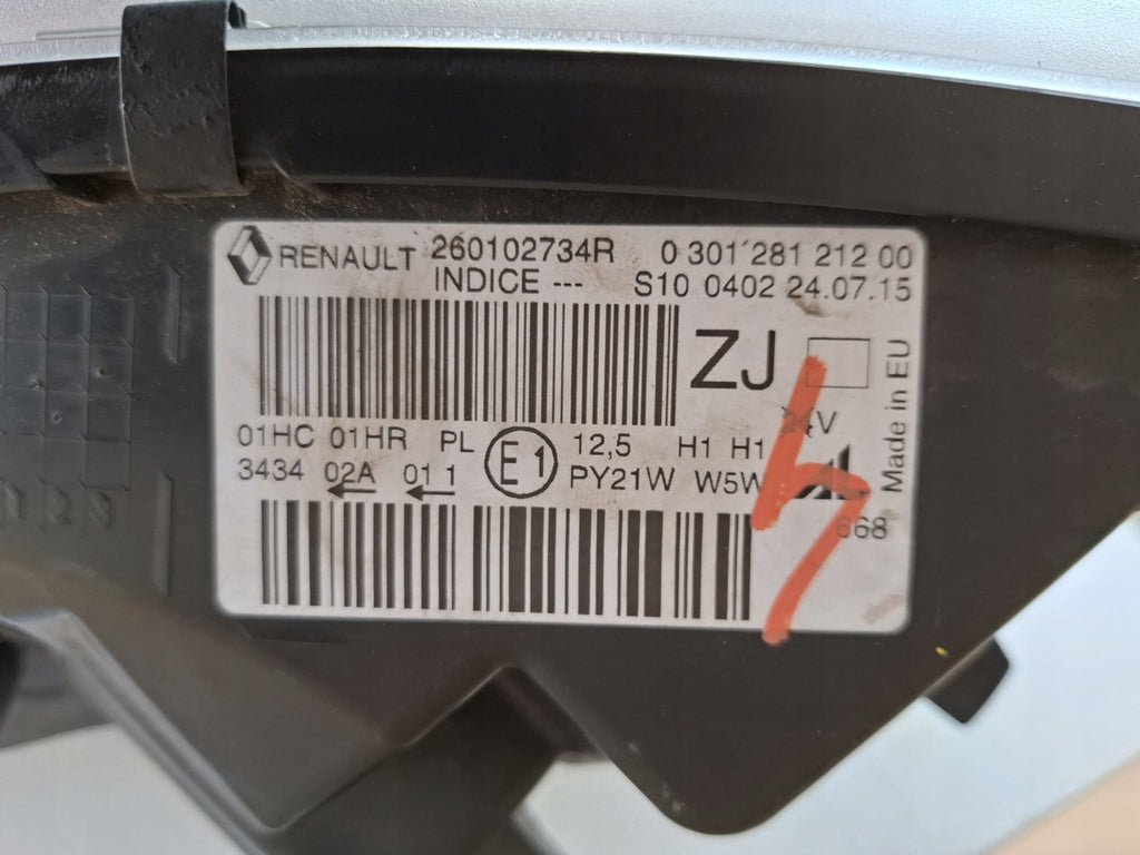 Frontscheinwerfer Renault Captur I 260102734R Rechts Scheinwerfer Headlight SCH7502173821eb