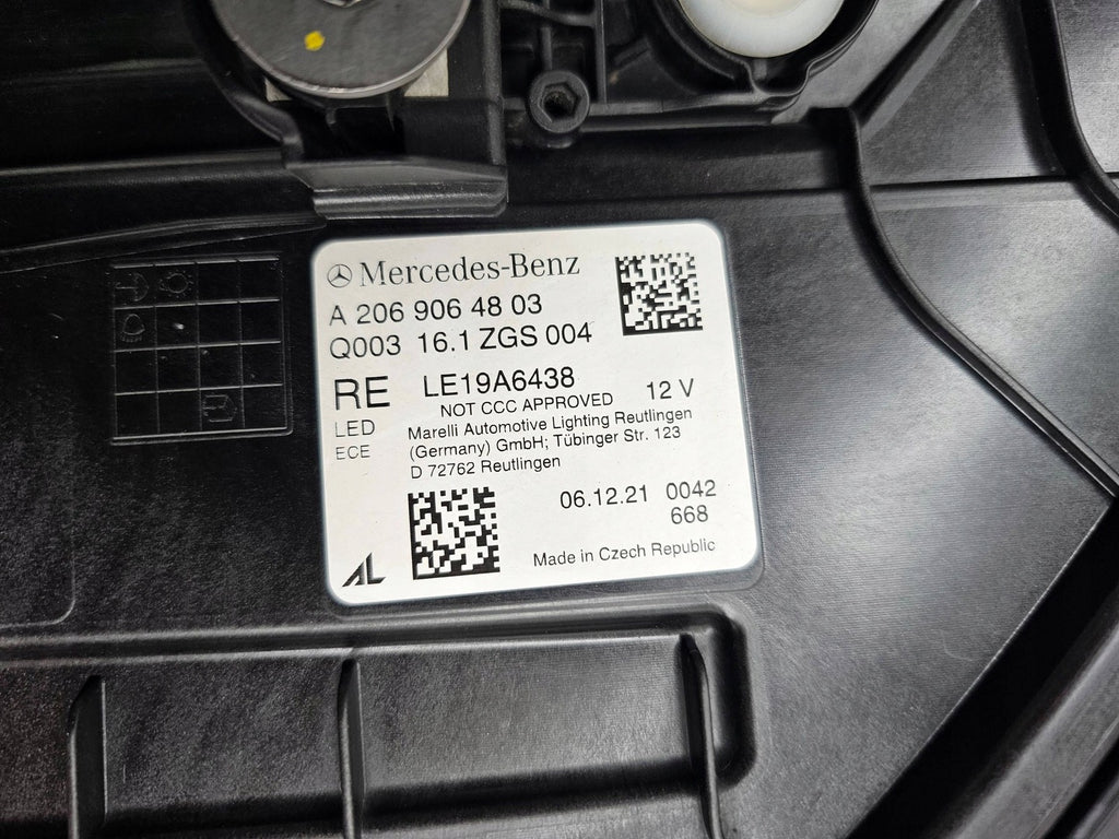 Frontscheinwerfer Mercedes-Benz W206 A2069064803 Full LED Rechts Headlight SCH1415087043oe