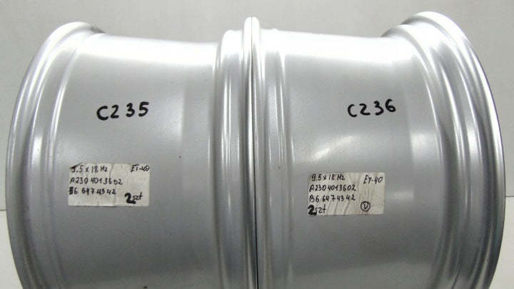 1x Alufelge 18 Zoll 9.5" 5x112 40ET Glanz Silber A2304013602 Mercedes-Benz Cls FEL4496188707lm