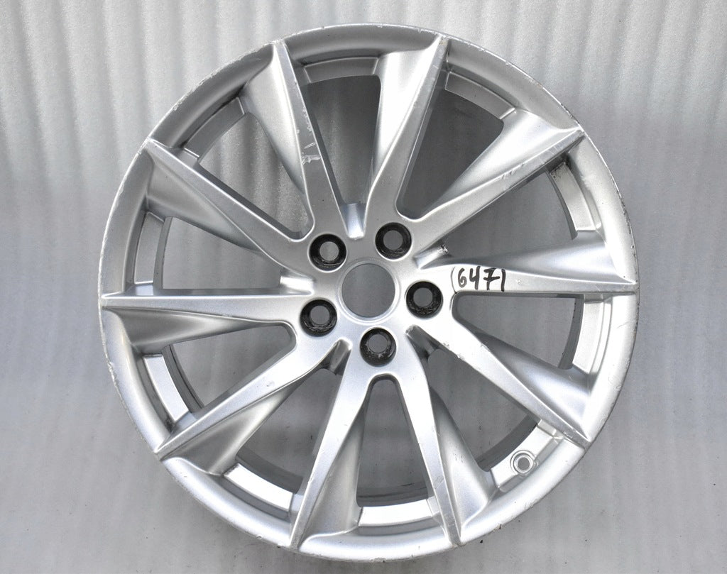 1x Alufelge 18 Zoll 9.5" 5x108 27ET Glanz Silber EX53-1007-BA Jaguar F-Type FEL4349931204pu