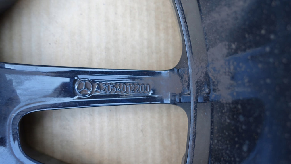 1x Alufelge 19 Zoll 7.5" 5x112 44ET Glanz Schwarz A2054012200 Mercedes-Benz W205 FEL7211017170gw