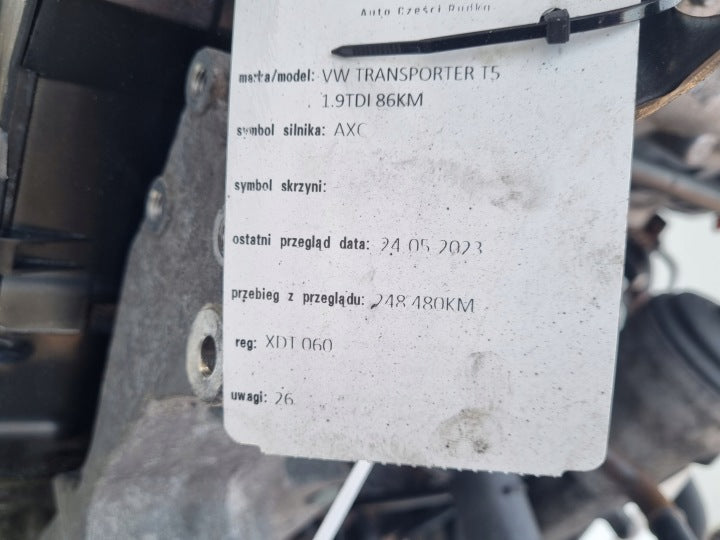Motor VW Multivan V AXC 1.9 TDI 85PS 63kW 248TKm 2003 Diesel Engine Komplett MOT9174827772kx