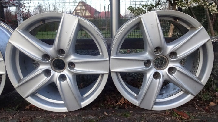 4x Alufelge 18 Zoll 7.0" 5x130 53ET Silber 4F0601025D Ac Q7 Rim Wheel FEL9032403028lu