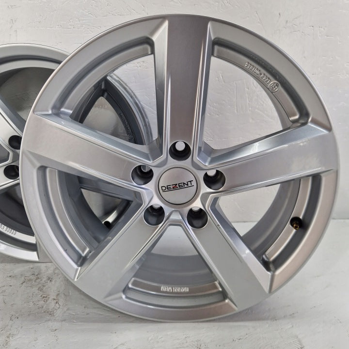 4x Alufelge 17 Zoll 6.5" 5x112 43ET Silber KBA53528 Rim Wheel FEL2490580143xz
