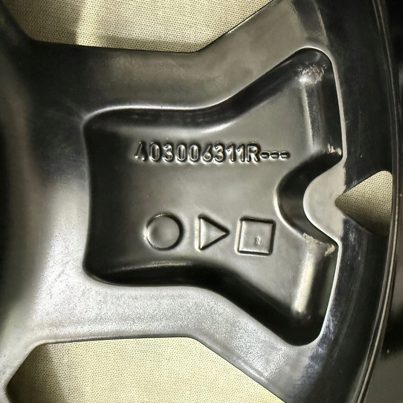 1x Alufelge 17 Zoll 6.5" 5x114.3 50ET Glanz Schwarz 403006311R 403005180R Dacia FEL8370469761rm