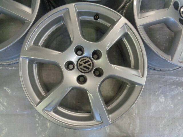 4x Alufelge 15 Zoll 6.0" 5x100 40ET Glanz Silber 6R0601025C Audi I Ibiza Polo FEL2978586946jk