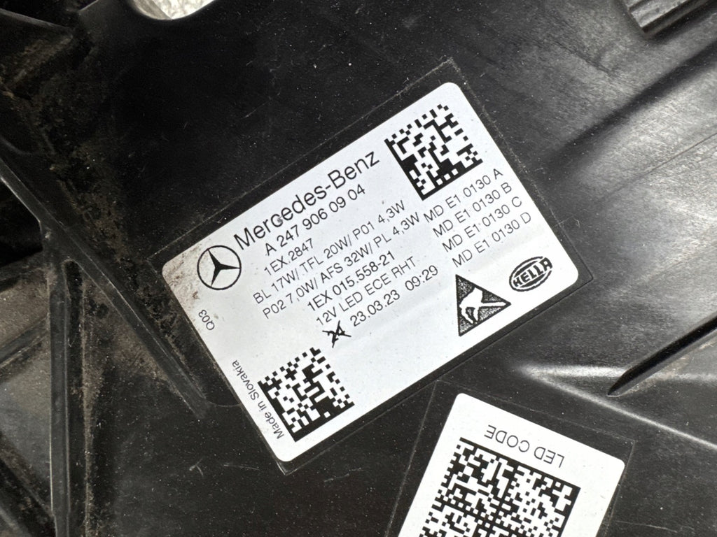 Frontscheinwerfer Mercedes-Benz W247 A2479060904 Full LED Links Headlight SCH2066044477gh
