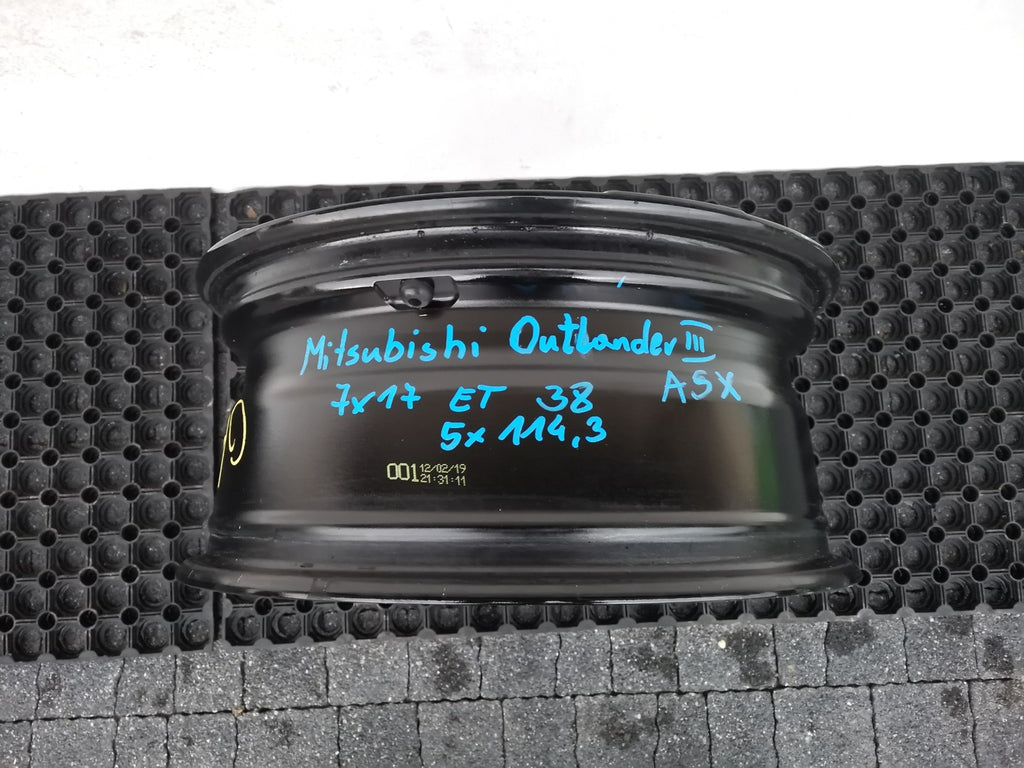 1x Alufelge 17 Zoll 7.0" 5x114.3 38ET Mitsubishi Outlander III Eclipse Cross