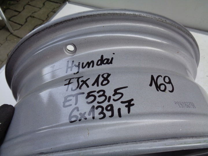 1x Alufelge 18 Zoll 7.0" 6x139.7 53 5ET 52910CG920 Hyundai Rim Wheel FEL2304523719ai