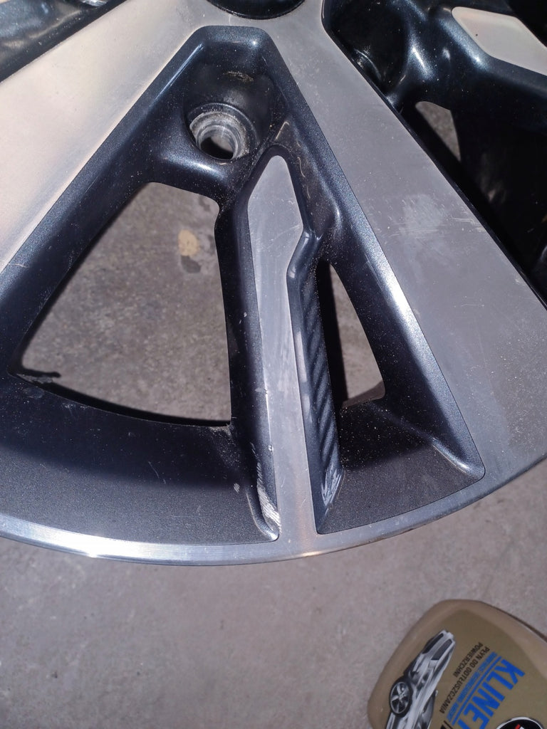 1x Alufelge 16 Zoll 6.5" 5x114.3 40ET Glanz Graphit Mg Leaf Ze1 Micra I FEL5036432085ci