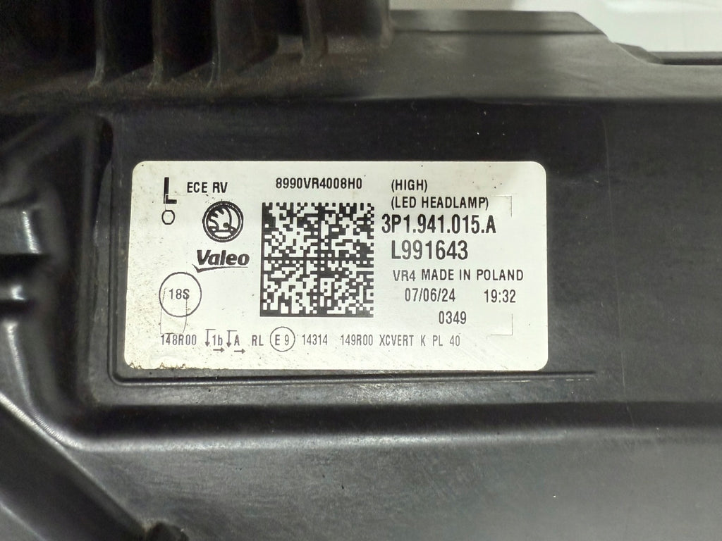 Frontscheinwerfer Skoda Superb 3P1941015A Links Scheinwerfer Headlight SCH7083720449wk