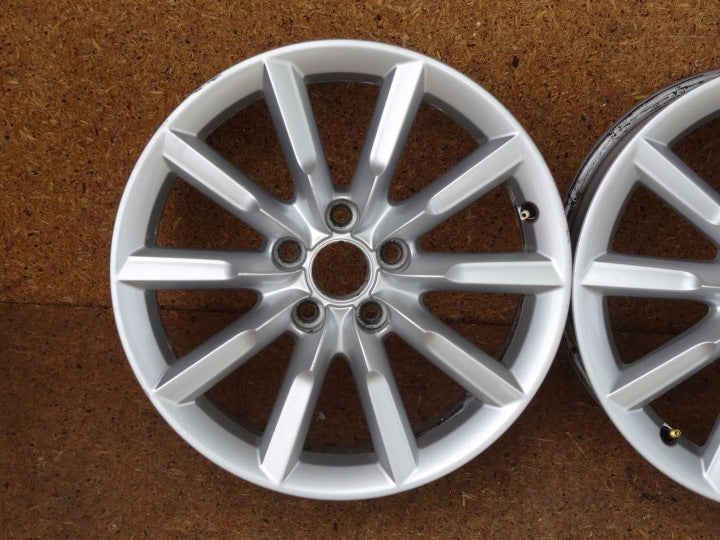 4x Alufelge 17 Zoll 7.0" 5x112 43ET Glanz Silber 8U0601025B Audi Q3 Rim Wheel FEL9547001206tc