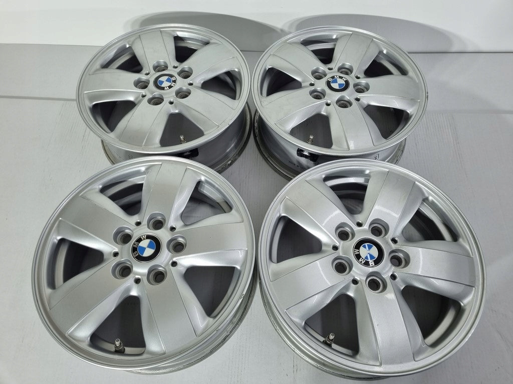 4x Alufelge 15 Zoll 5.5" 5x112 46ET Glanz Silber 6855101 Mini Rim Wheel FEL1880901952yc