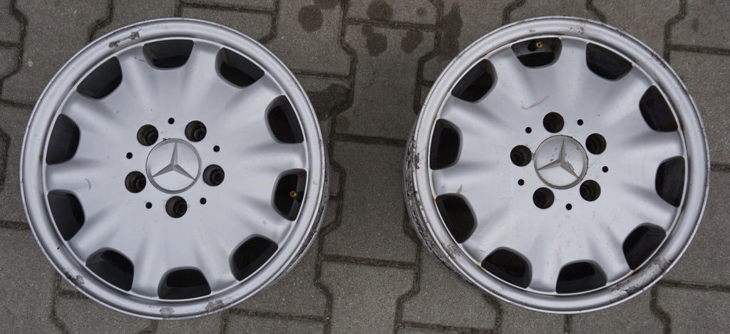 4x Alufelge 15 Zoll 7.0" 5x112 37ET Silber Mercedes-Benz Rim Wheel