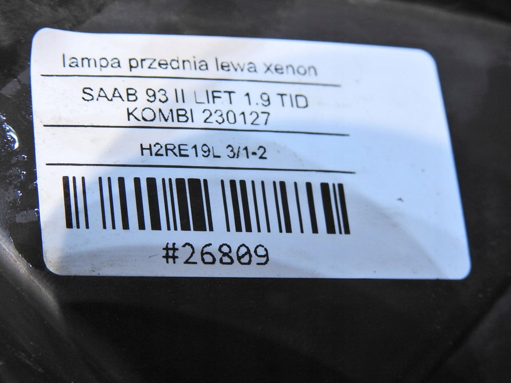 Frontscheinwerfer Saab 9-3 12770143 1EL009606-05 Xenon Links Headlight