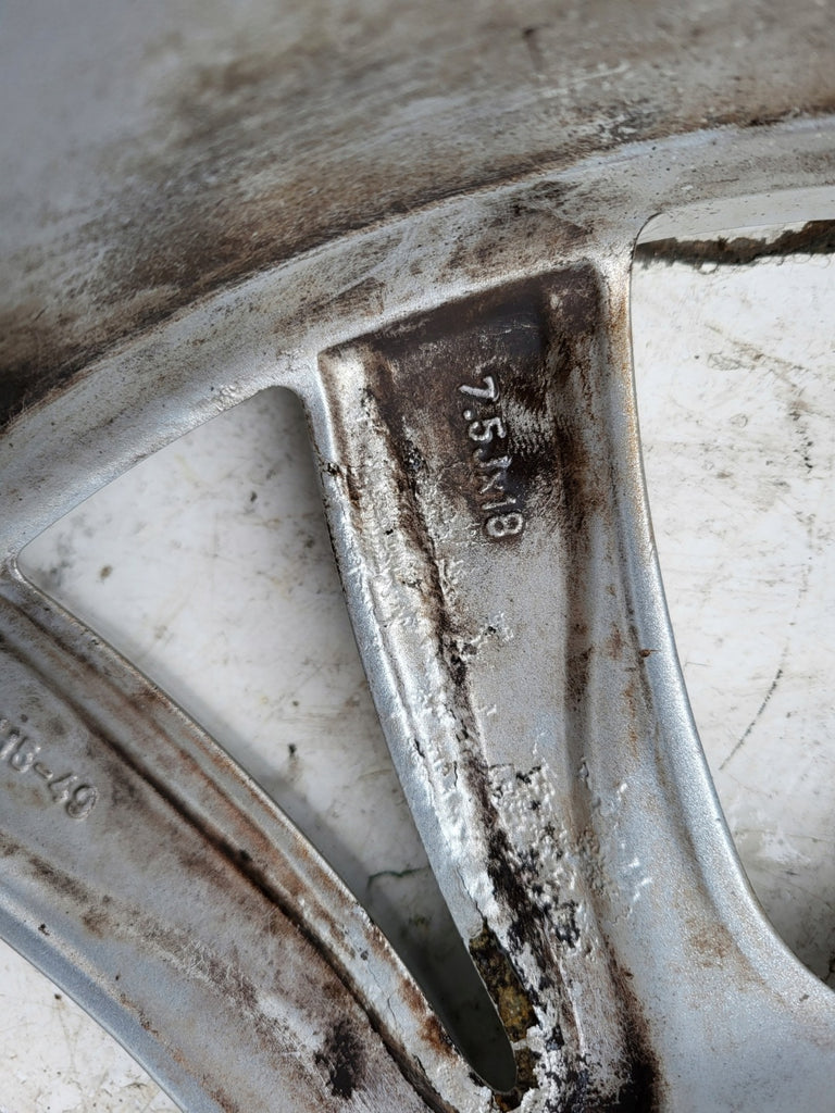 1x Alufelge 18 Zoll 7.5" 5x108 49ET Glanz Silber 9671401877 Peugeot 308 Ii FEL5926228379kl
