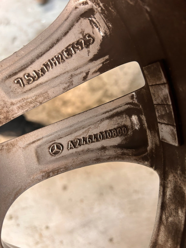 1x Alufelge 17 Zoll 7.5" 5x112 52ET Glanz Silber A2464010800 Mercedes-Benz FEL6151067031fd