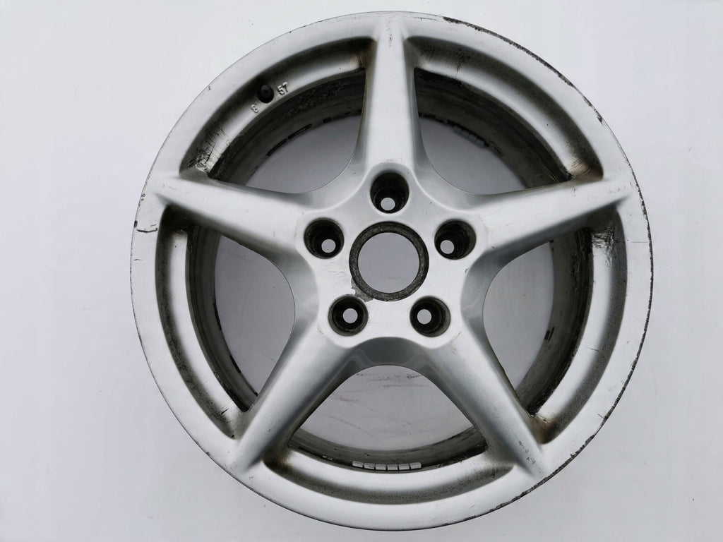 1x Alufelge 18 Zoll 8.0" 5x130 57ET Glanz Silber 99736213600 Porsche 911 997