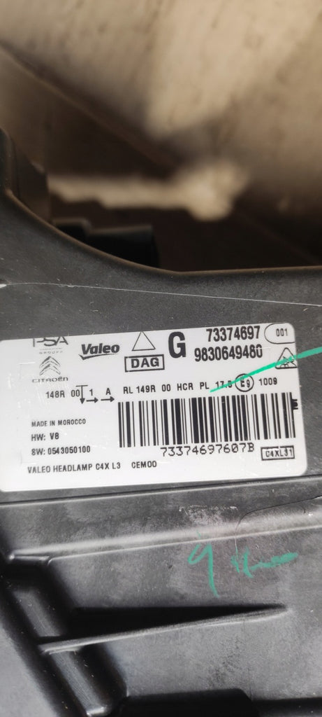 Frontscheinwerfer Citroën C4 I 9830649480 LED Links Scheinwerfer Headlight SCH9308462351ri