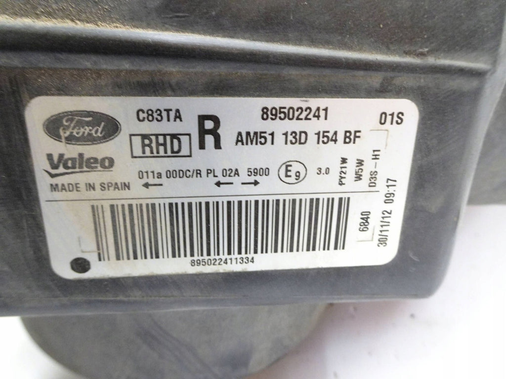 Frontscheinwerfer Ford C-Max AM5113D154BF Rechts Scheinwerfer Headlight SCH4049180619hu