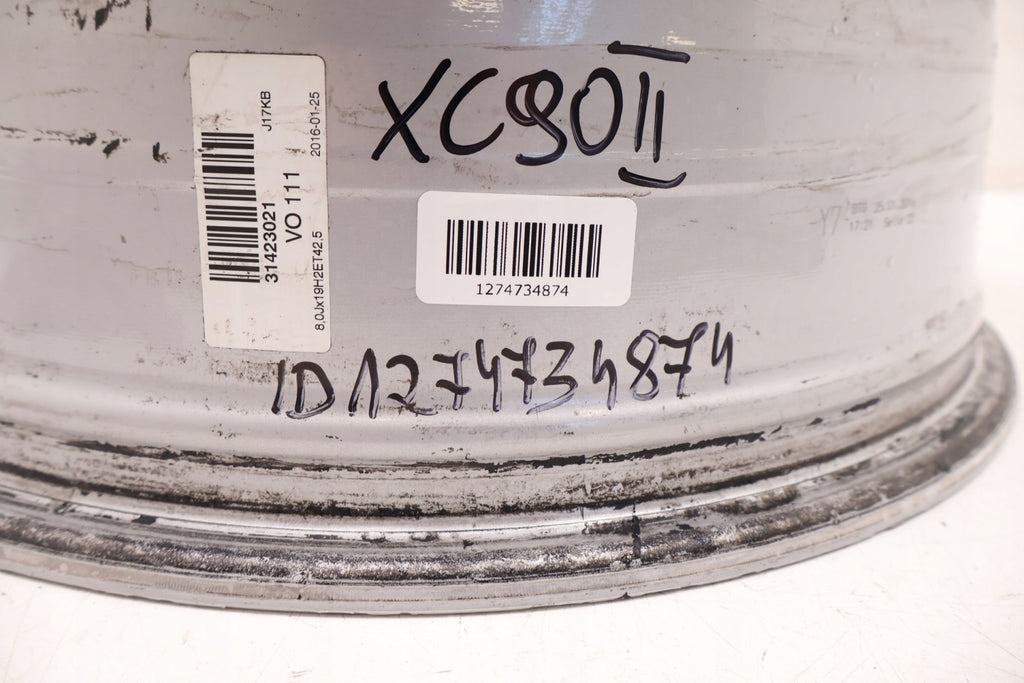 1x Alufelge 19 Zoll 8.0" 5x108 42 5ET Glanz Silber 31423021 Volvo Xc90 Ii FEL3481225034rd