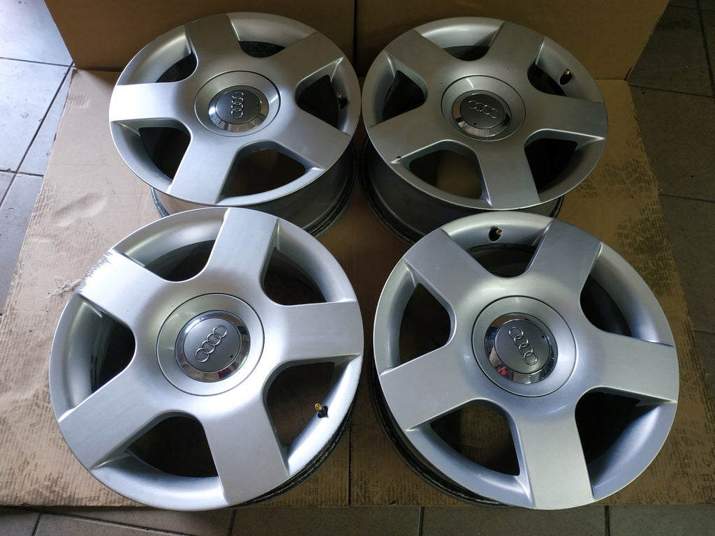 4x Alufelge 16 Zoll 7.0" 5x112 42ET Matt Silber 8E0601025 Audi Rim Wheel