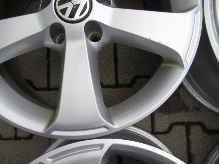 4x Alufelge 17 Zoll 6.5" 5x112 39ET 1K8071497 VW Scirocco Passat Rim Wheel FEL7718148344xt