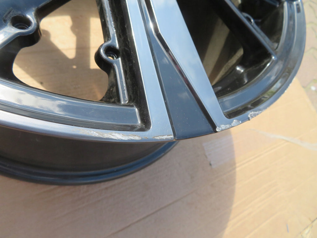 1x Alufelge 18 Zoll 8.0" 5x108 48ET Glanz Schwarz 9835058180 Peugeot 308