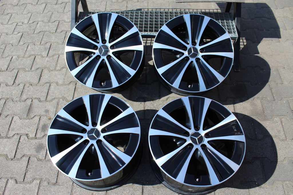 4x Alufelge 18 Zoll 8.0" 5x112 43ET Glanz Schwarz A2134013700 Mercedes-Benz W213 FEL9461754724an