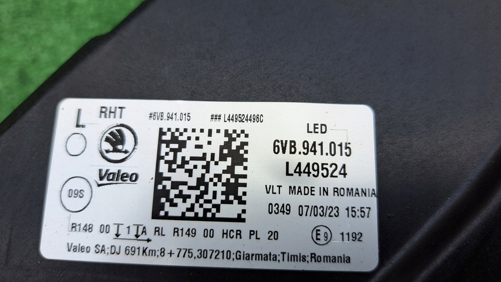 Frontscheinwerfer Skoda Fabia 6VB941015 Full LED Links Scheinwerfer Headlight