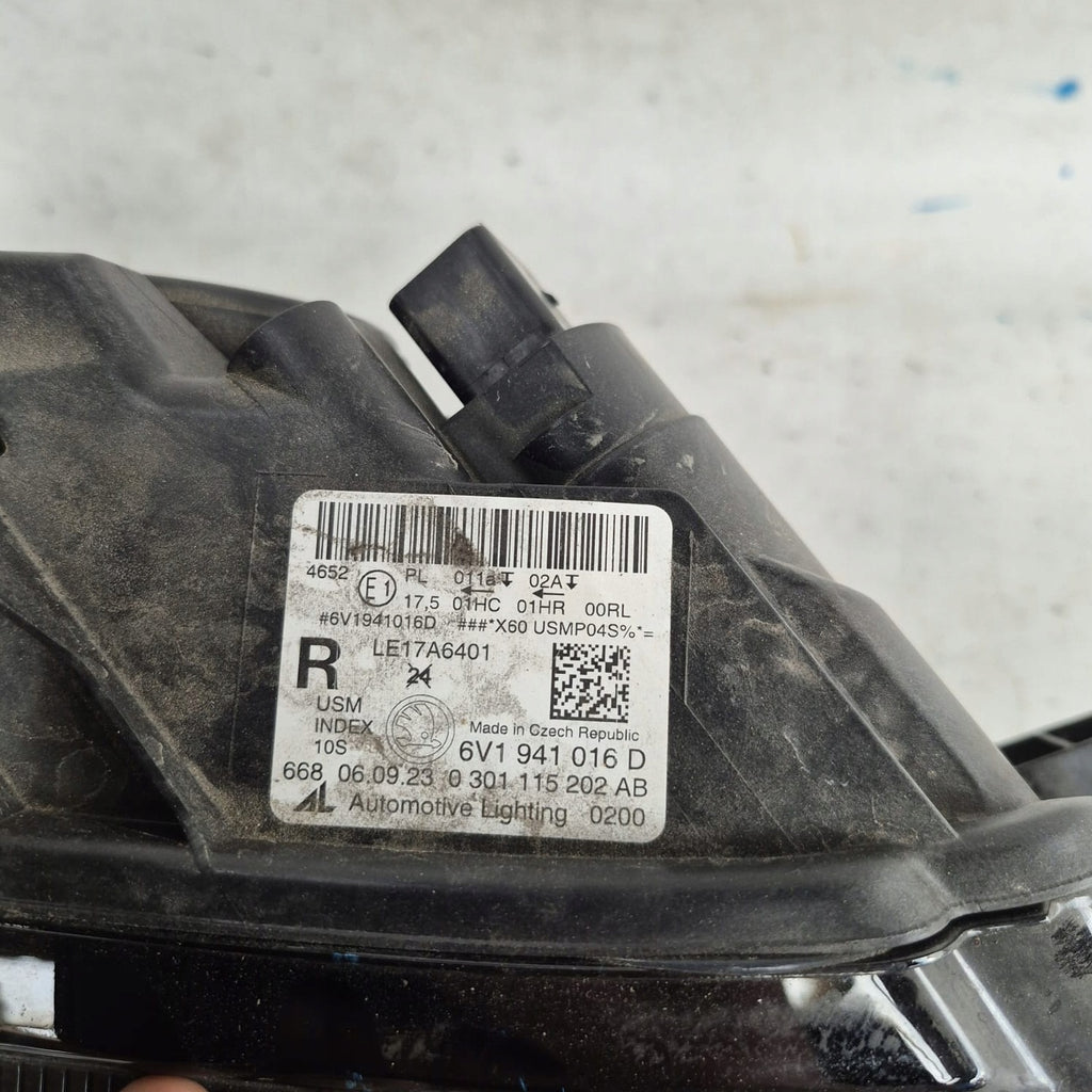 Frontscheinwerfer Skoda Fabia III 6V1941016D LED Rechts Scheinwerfer Headlight SCH6542614054ri