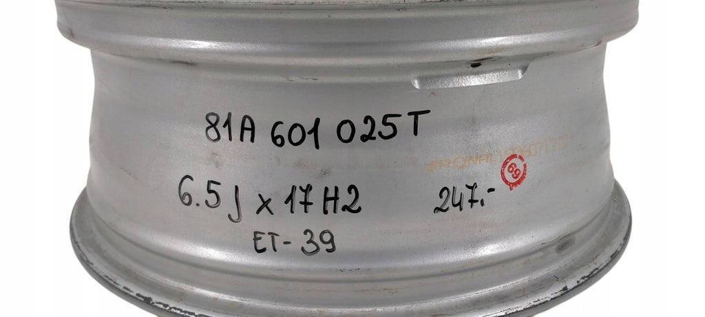 1x Alufelge 17 Zoll 6.5" 5x112 39ET Glanz Grau 81A601025T Audi Rim Wheel FEL7639002529xl