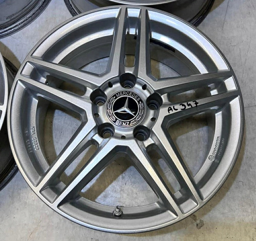 4x Alufelge 16 Zoll 6.5" 5x112 38ET Glanz Silber KBA52323 Rim Wheel FEL6269339980bc