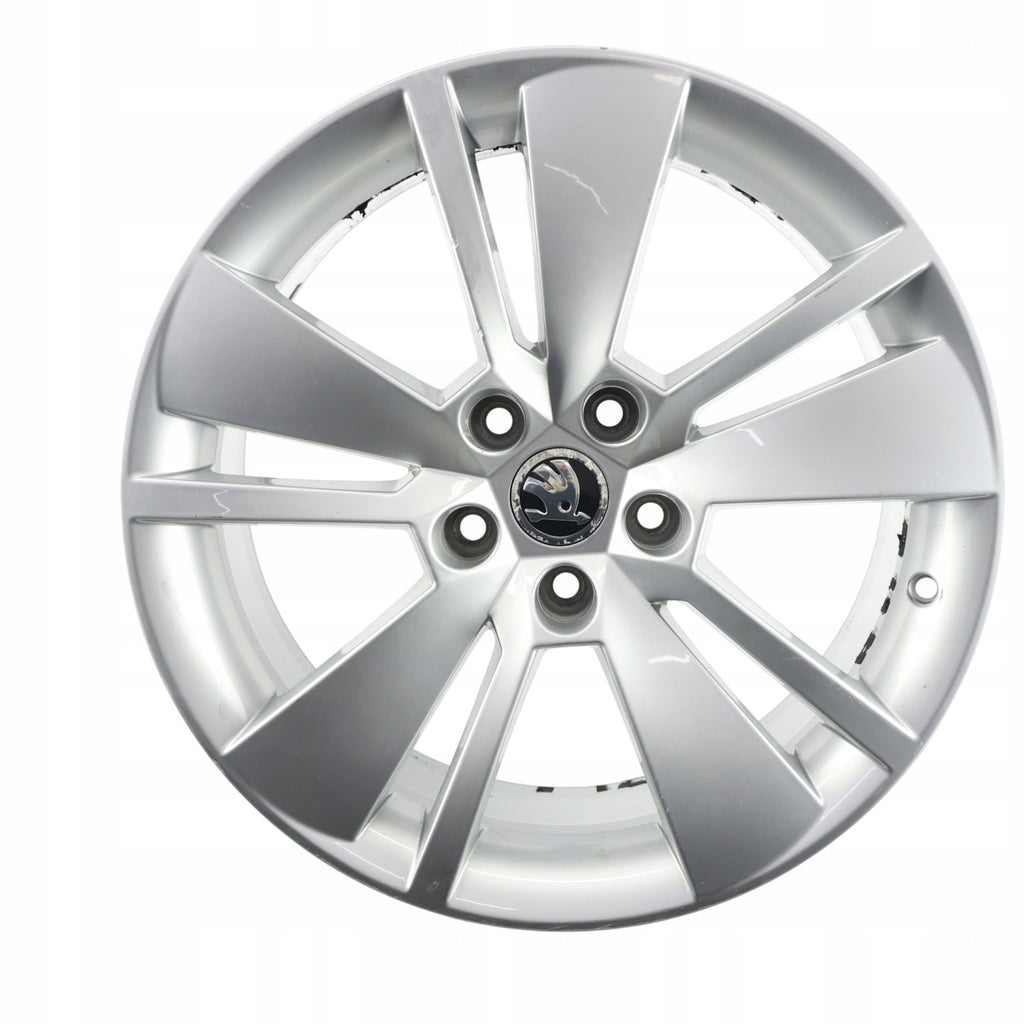 1x Alufelge 18 Zoll 8.0" 5x112 44ET Glanz Silber 3V0601025F Skoda Superb FEL9150671695pq