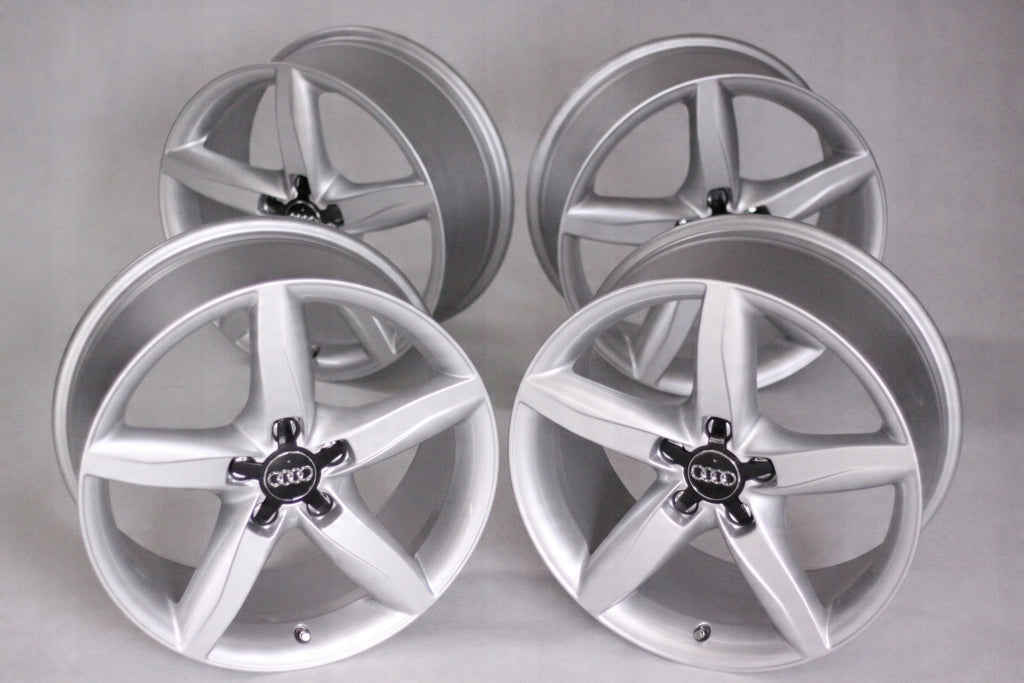 4x Alufelge 18 Zoll 8.0" 5x112 47ET Glanz Silber 8K0601025D Audi A6 A4 Rim Wheel